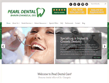 Tablet Screenshot of dentalcareofpomona.com
